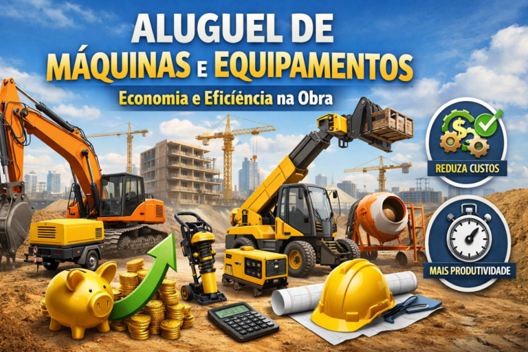 Aluguel de Máquinas e Equipamentos: Economia e Eficiência na Obra